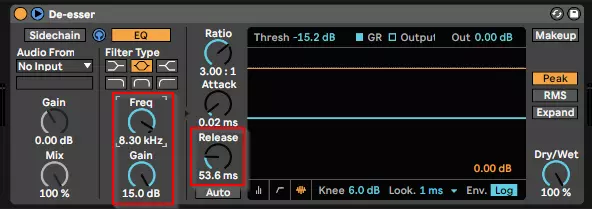 Ableton Live de-esser