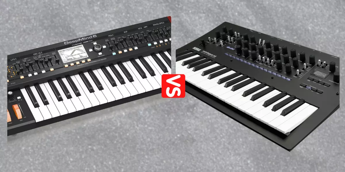 Behringer deepmind 6 vs Korg minilogue xd