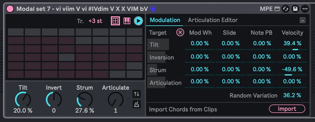expressive chords import