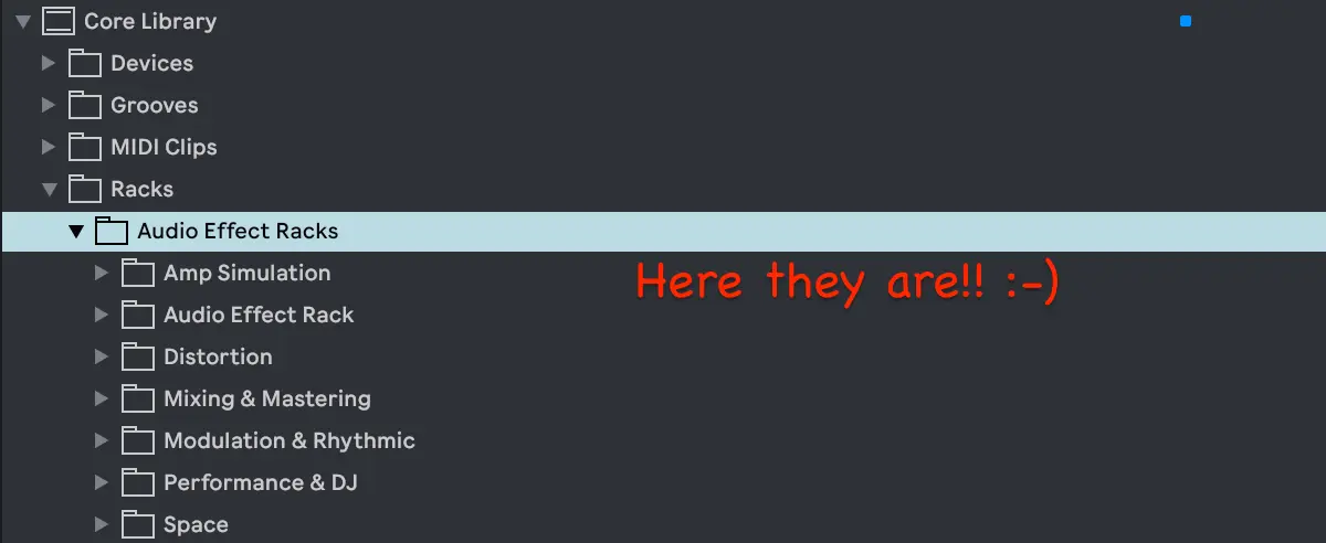 Ableton hidden complex effects