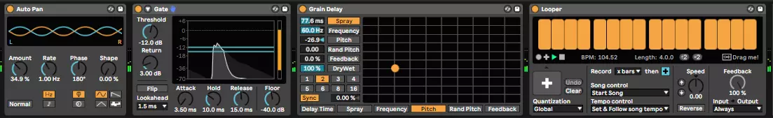 live lite vs intro audio effects