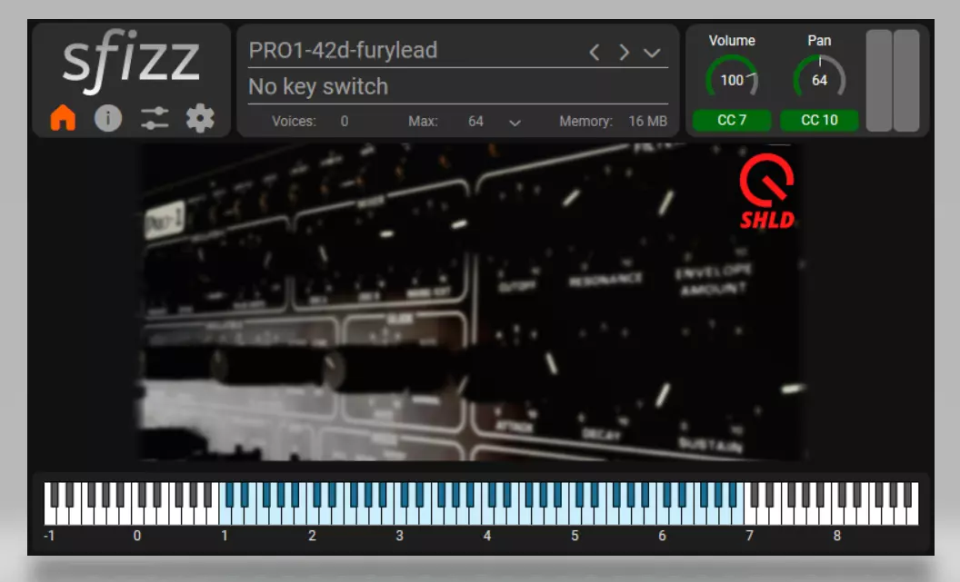 SHLD PRO1 SFZ sound pack with Sfizz VST