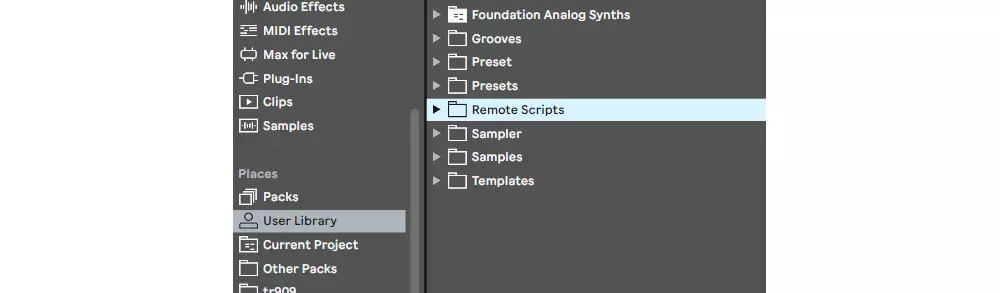 Ableton Live remote scripts