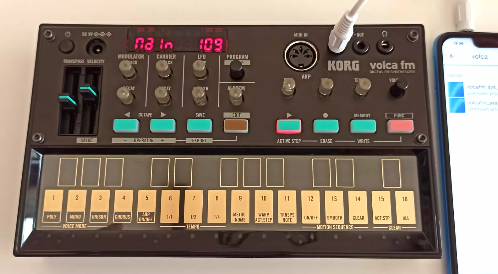 Korg Volca FM firmware upgrade in 5 minutes