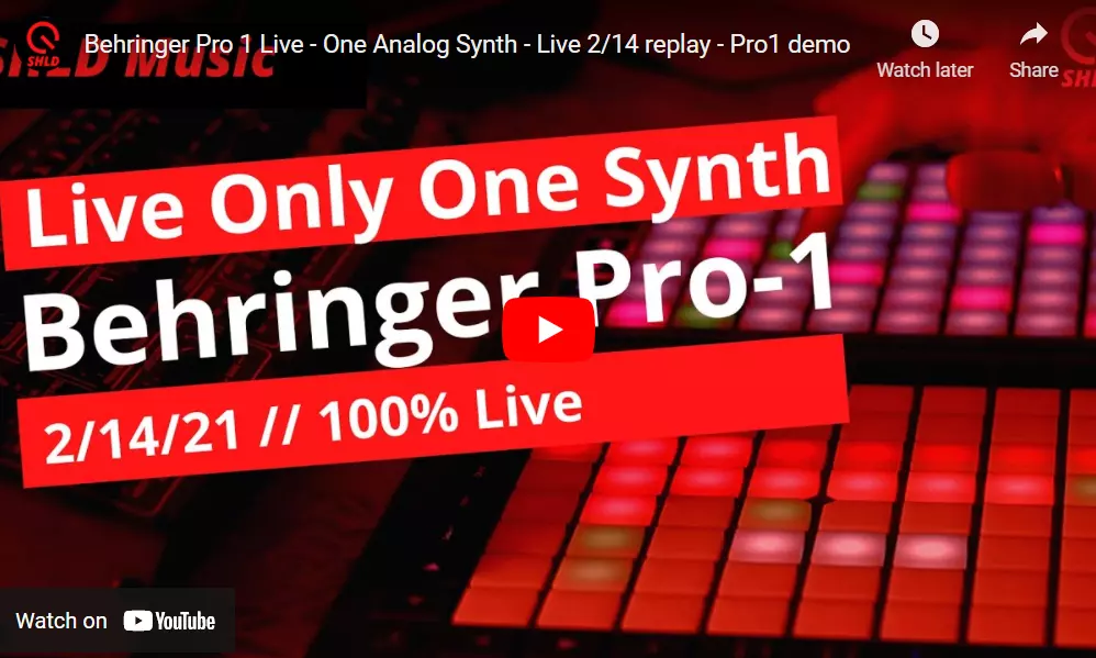 One Analog Synth Live