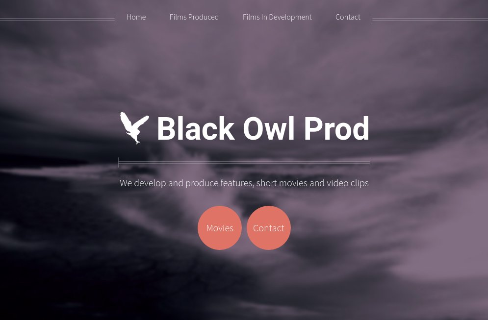 1st black owl prod web site